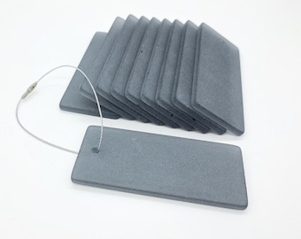 Sea Glass Gift Tags - Set of 10 - Grey