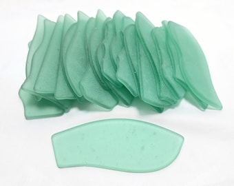 Mint Green Sea Glass Place Cards - Set of 20 - Irregular Shaped Pieces
