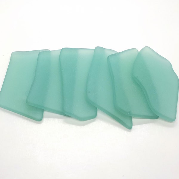 Dark Sea Green - Sea Glass Place Cards - Set of 20 - Irregular Shaped Pieces