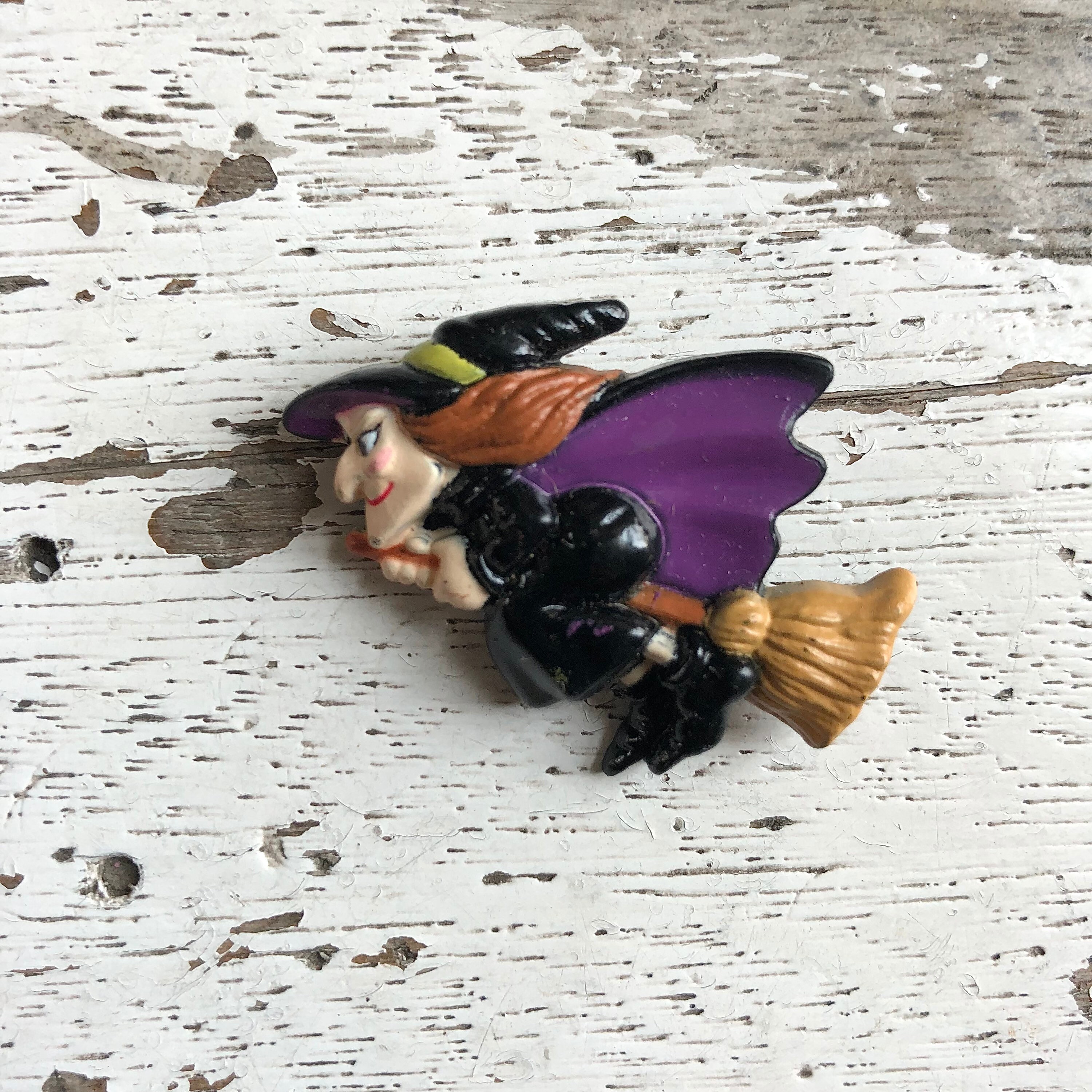 Vintage Halloween Pin, Vintage Witch Lapel Pin, Vintage Skeleton ...