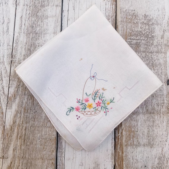 Fazzoletto vintage fazzoletto ricamato vintage Vintage Etsy
