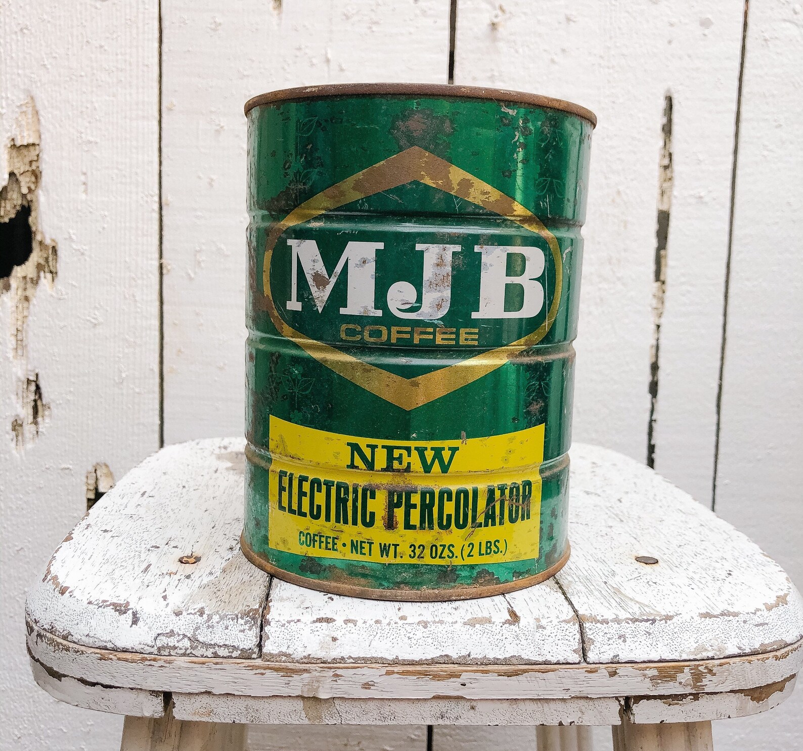 Vintage MJB Coffee Can Vintage MJB two pound Coffee Can Etsy