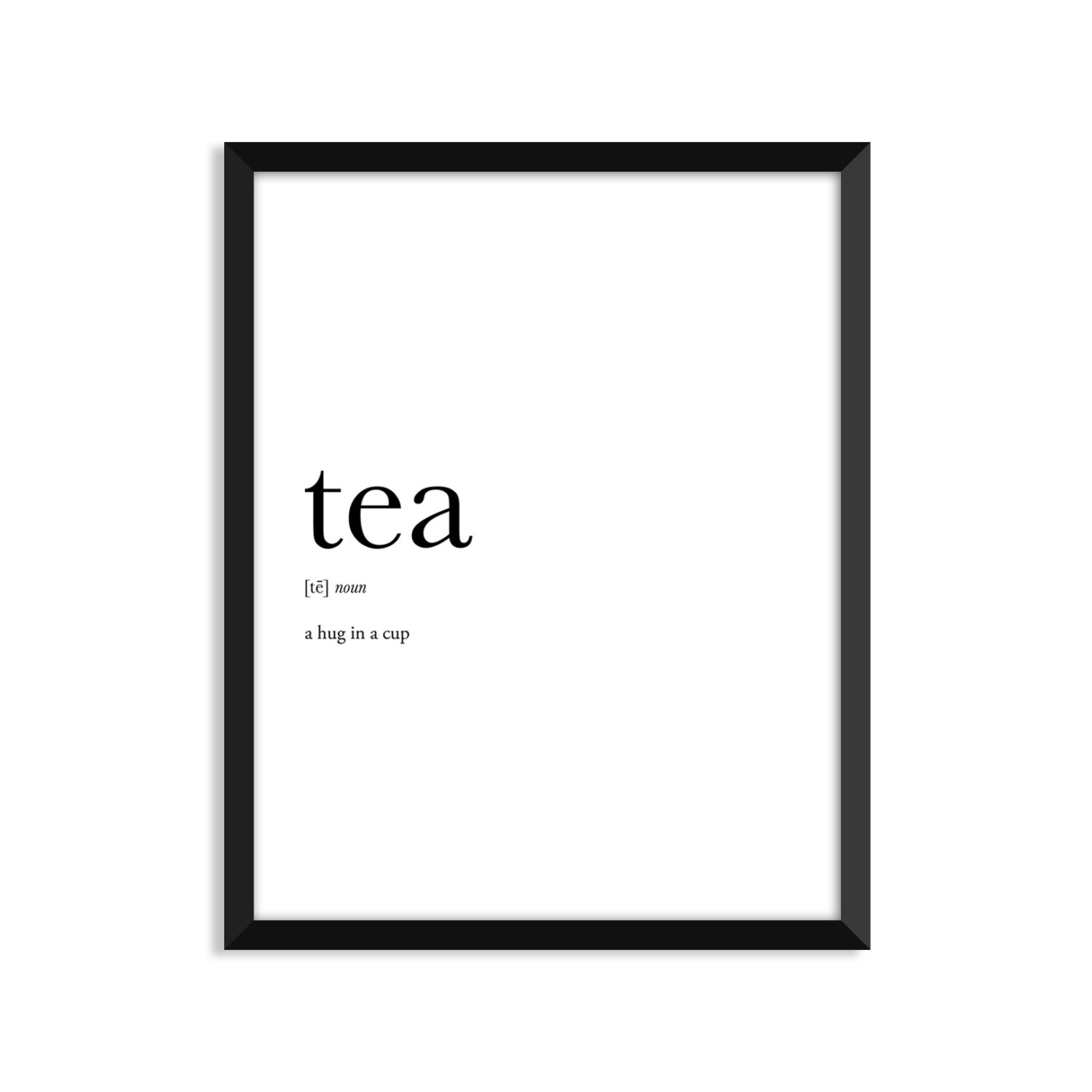Tea definition dictionary art print college dorm decor Etsy