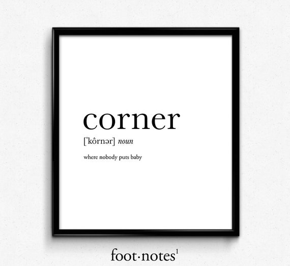 Dirty Dancing corner definition college dorm girl dictionary Etsy
