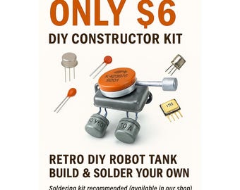DIY Robot Tank Constructor – Build & Solder Your Own Retro CyberTank Kit