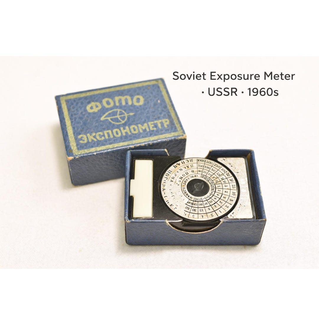 Soviet Meter Soviet Exposure Meter FOTO USSR Vintage Light Meter With Box 1960s ...