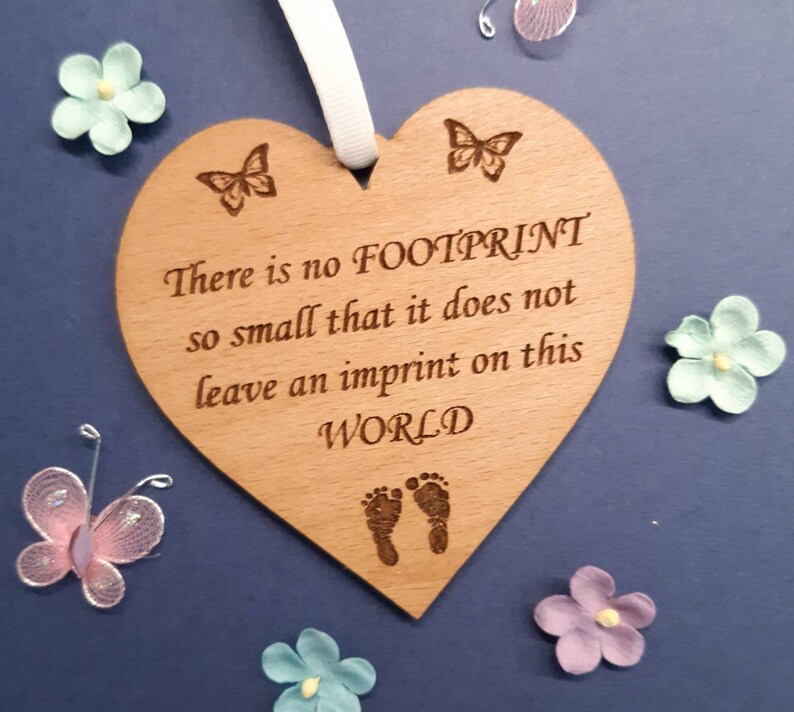 Miscarriage Support Gift Baby Loss Keepsake Plaque FOOTPRINT Etsy