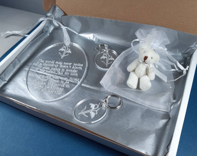 SNOWDROP Miscarriage and Baby Loss Keepsake Box / Infant Loss Gift