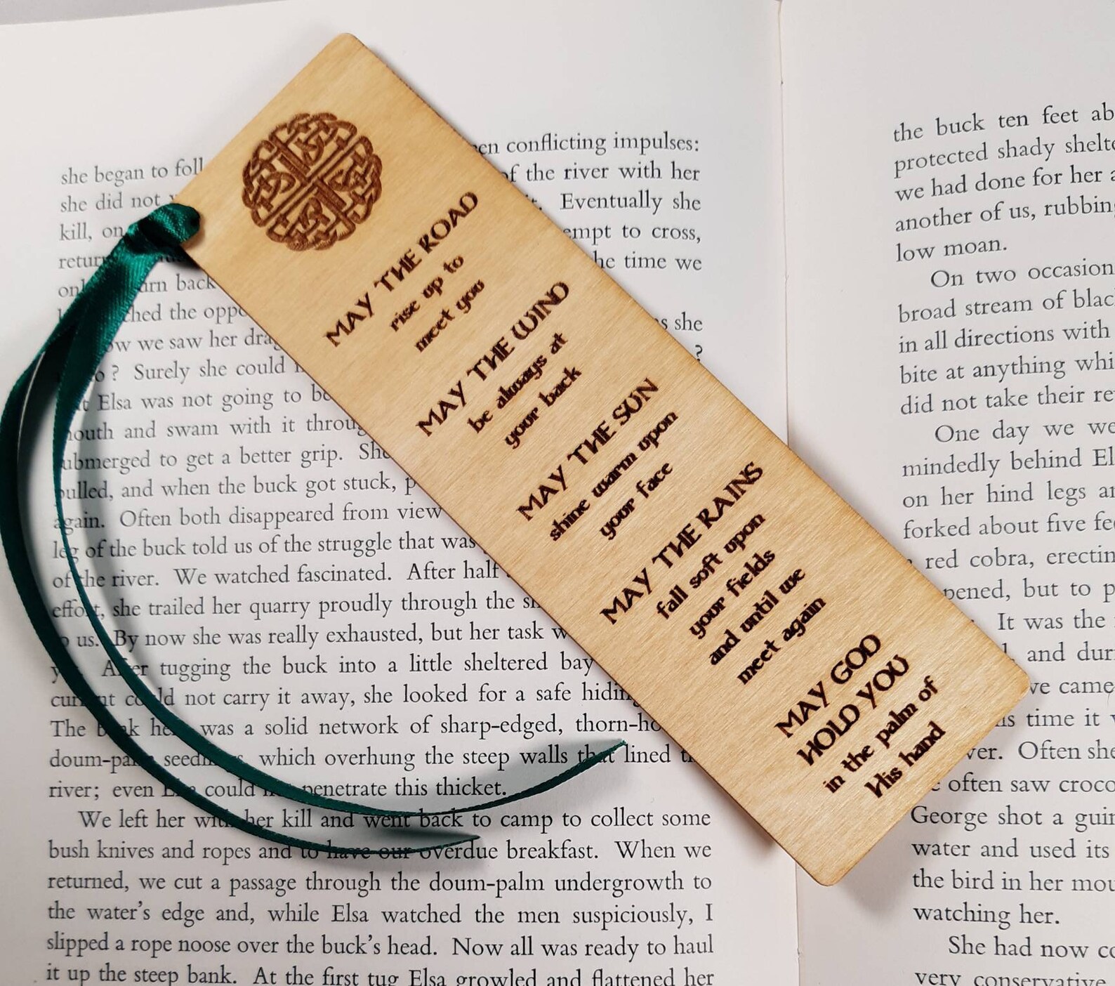 IRISH BLESSING Wooden Bookmark Wedding Gift Prayer Quote - Etsy UK