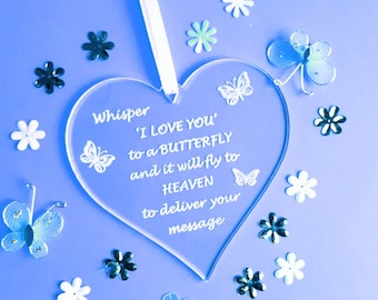 Baby Memorial Keepsake | Sympathy Gift | Infant Remembrance | In Memory Heart Plaque | Sorry for Your Loss | Butterfly