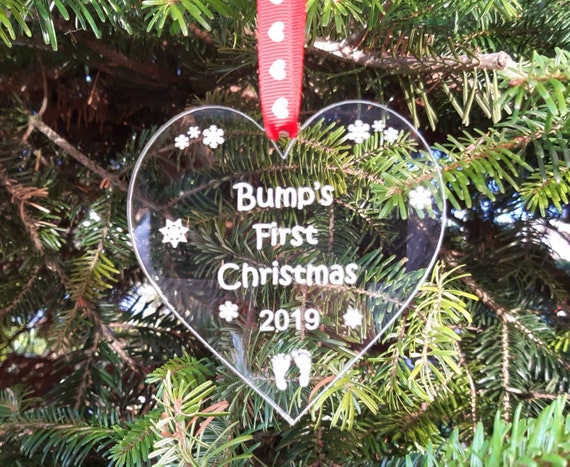 baby bumps first christmas ornament