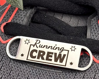 Running Crew, Running Club, Trainer Tag, Shoe Tag, Leaving Gift, Shoelace Tags, Running Tags, Motivation, Gym, Runner Gift, Marathon Gift,