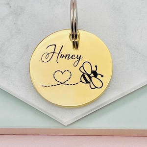 Etiqueta de identificación de mascota, etiqueta de perro, etiqueta de gato, etiquetas de mascotas, etiqueta de identificación de abeja, etiqueta de perro personalizada, etiqueta de perro personalizada, etiqueta de gato personalizada,