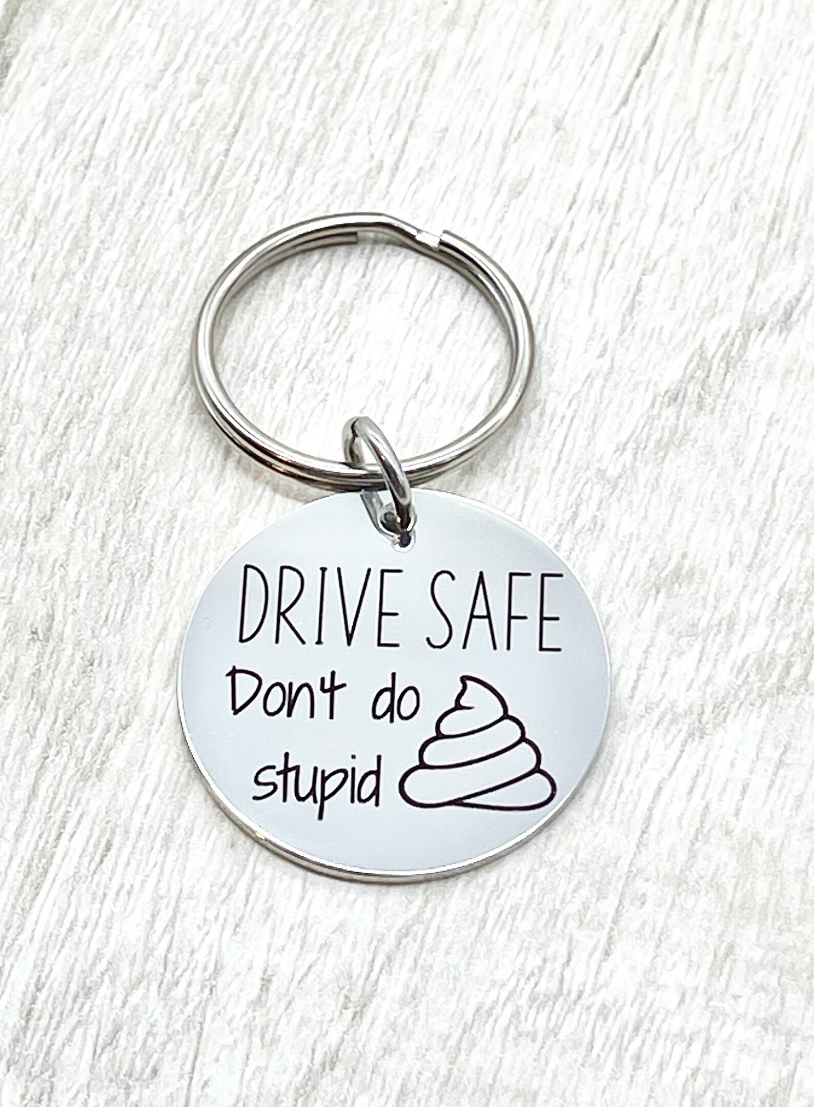 Drive Safe Keychain Keyring Drive Safe Be Safe Keyring New Etsy