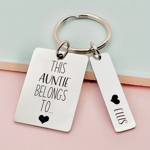 This Auntie Belongs To, Personalised Gift, Gift For Her, Gift For Auntie, from the kids, Aunt Gift, Auntie Gift, Engraved Gift, Birthday