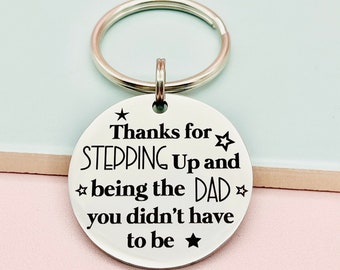 Thank you for Stepping Up, Step Dad Gift, Gift for Dad, Fathers Day Gift, Adoption Gift,