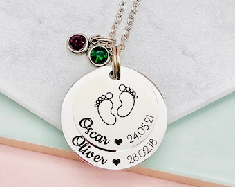 Personalisierte Namenskette, neue Mutter Halskette, neues Baby Geschenk, Geschenk für die neue Mutter, Mama Geschenk, Muttertag, personalisierte Schmuck, Mumie Halskette