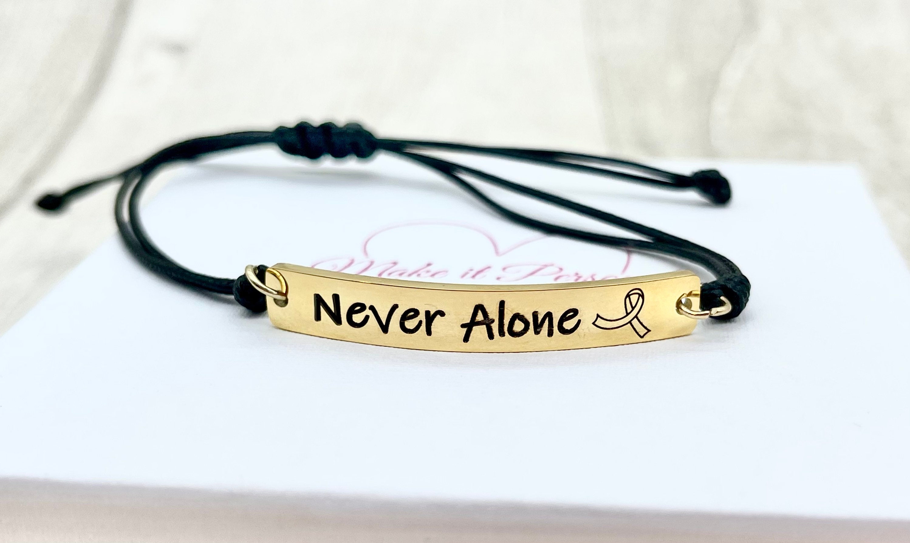 Inspirational Bracelet Message Engraved Bracelet Etsy