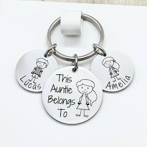 This Auntie Belongs To, Personalised Gift, Gift For Her, Gift For Auntie, from the kids, Aunt Gift, Auntie Gift, Hand stamped Gift, Aunt