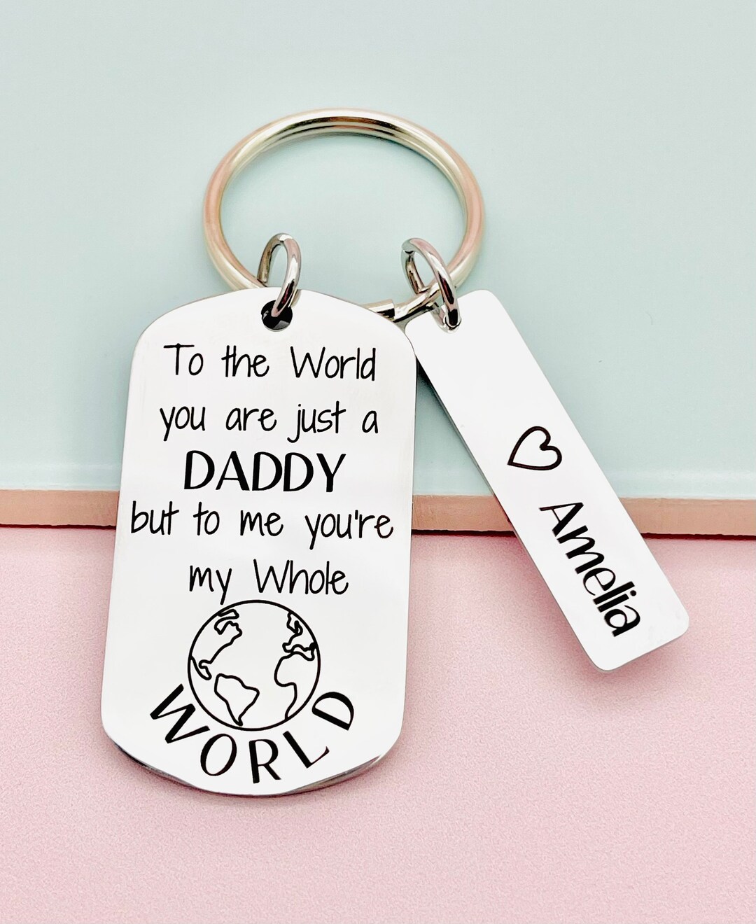 Our Daddy Our World, Fathers Day Gift, New Daddy, Gift for Dad, Daddy