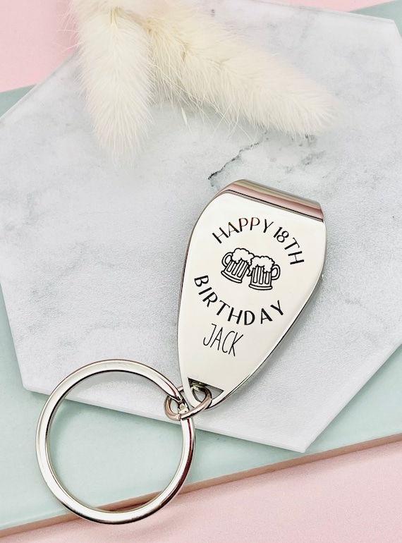 18th Birthday Gift, 18th Bottle Opener, Birthday Bottle Opener, Personalised Bottle Opener, Big Birthday Gift, 21st Birthday, 30th Birthday,