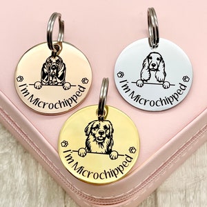 Dog Tag, Name Tag, Pet ID, Dog Name Disc, Engraved Stainless Steel image 2