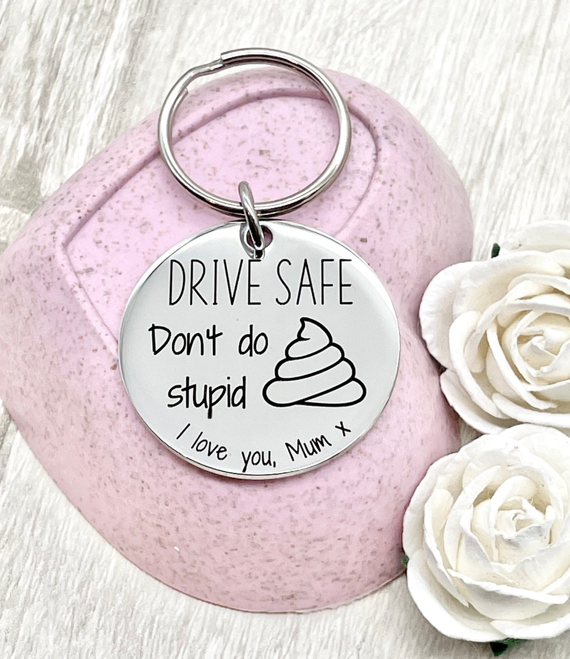 Drive Safe Keychain Keyring Drive Safe Be Safe Keyring New Etsy