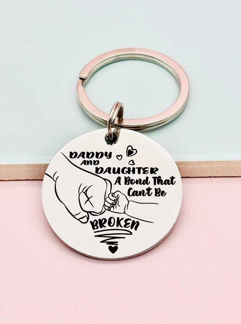 Daddy and Daughter Gift, Fathers Day, Daddy Gift, New Dad Gift, Daddy Birthday Christmas Present, from daughter, image 1