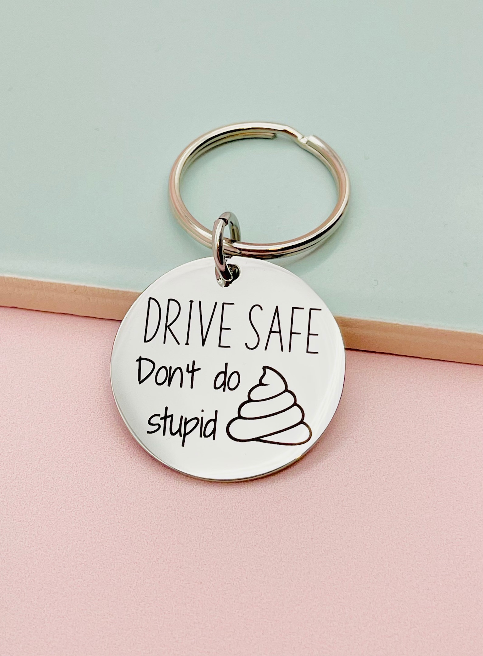 Drive Safe Keychain Keyring Drive Safe Be Safe Keyring New Etsy