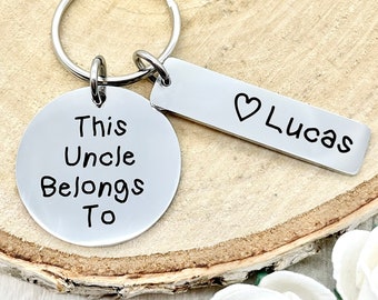 This Uncle Belongs To, From Nephew Niece, Personalised Gift, Gift For Uncle, Gift For Uncle, Uncle Gift, Fathers Day Gift, Engraved Gift
