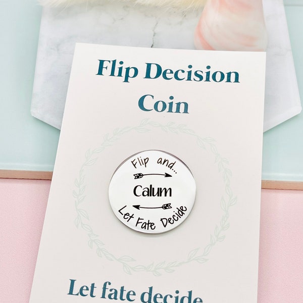 Couples Gift, Flip Decision coin, Anniversary Gift, Valentine’s Gift, Joke Gift For Him, Gift for Her, Flip to Decide, Boyfriend, Girlfriend