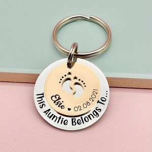 Esta tía pertenece a, regalo personalizado, regalo para ella, regalo para la tía, de los niños, regalo de la tía, regalo de la tía, regalo grabado, cumpleaños