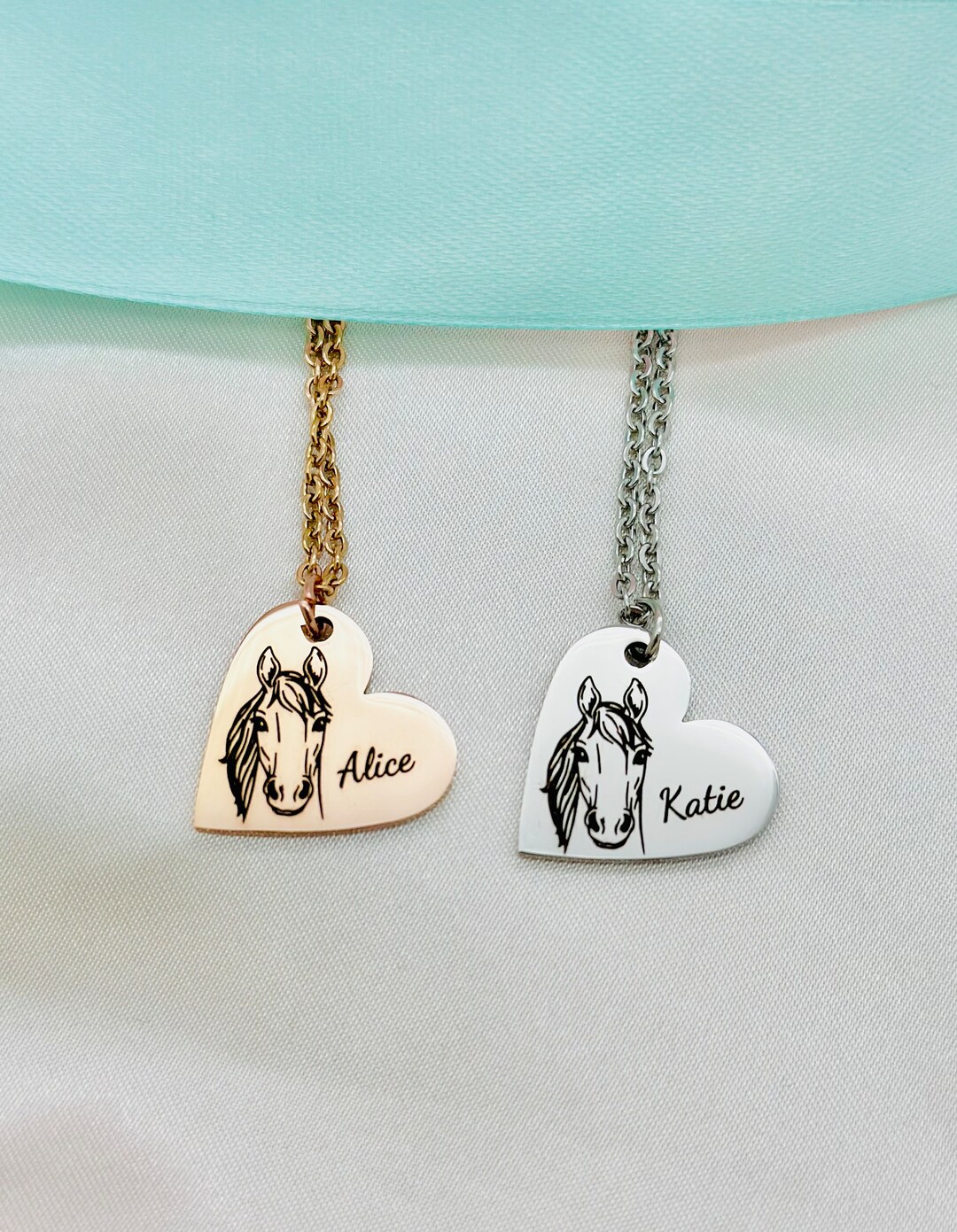 Horse Necklace, Personalised Horse Gift, Horse Lover Birthday Gift