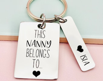 This Nanny Belongs To, Grandmother Nana Grandma Gift, From Kids, Granny, Mothers Day Gift, Gift for Her, Personalised Engraved Gift, Birthda