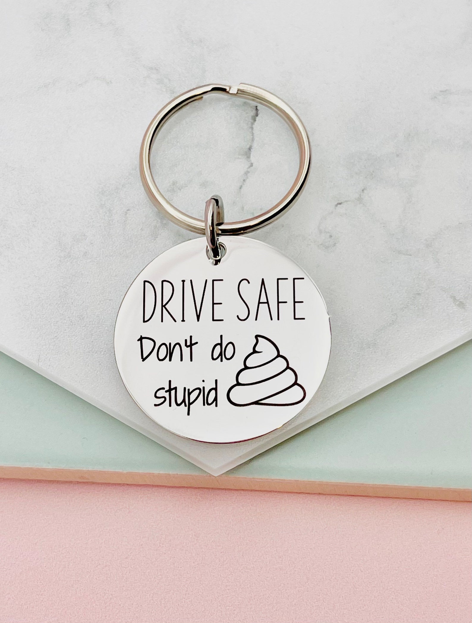 Drive Safe Keychain Keyring Drive Safe Be Safe Keyring New Etsy