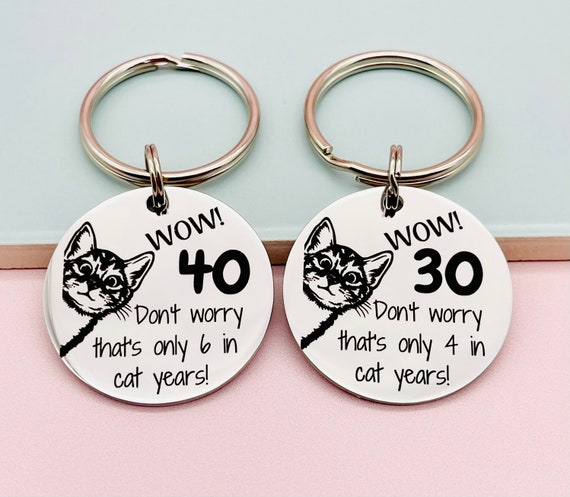 Cat Birthday Gift, Funny Cat Gift, Cat Lover, 40th Birthday, 30th Birthday, 21st Birthday, 18th Birthday, Crazy Cat Lady Gift,
