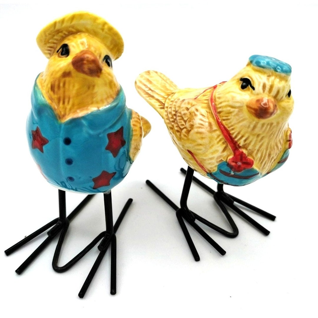 Stoneware Beach Birds Salt & Pepper Shakers Cracker Barrel Etsy
