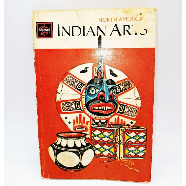 Golden Science North American Indian Arts Vintage 1970 Paperback Book 6x4
