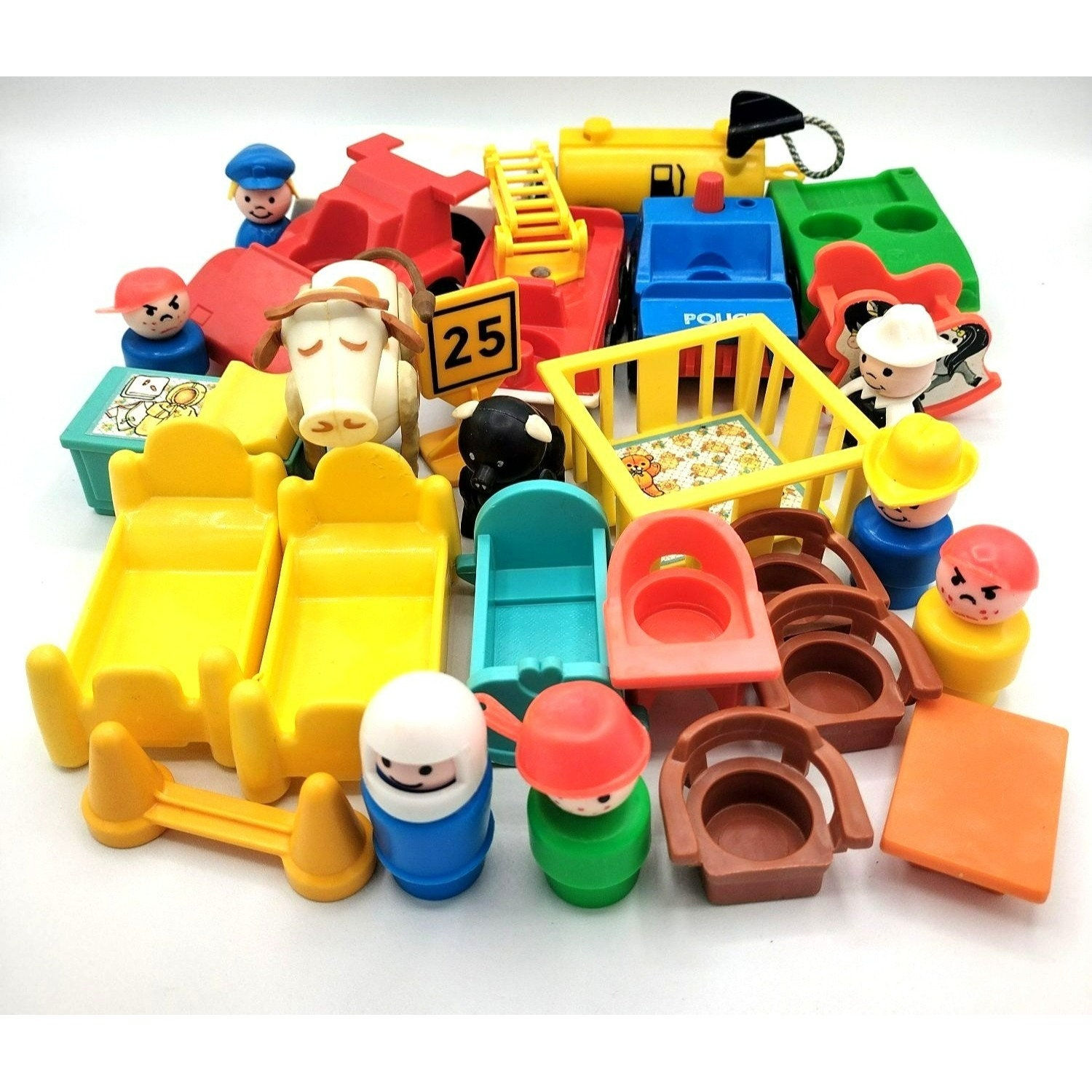 Large Lot of Little People Cars Furniture Signs Animals Toy - Etsy