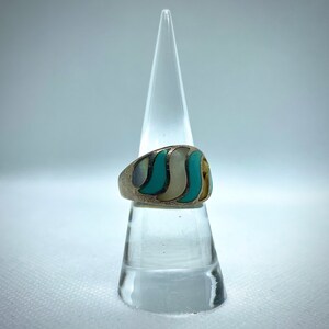 Turquoise & Opal Ring image 1