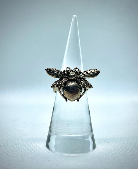 Beetle Sterling Silver Ring
