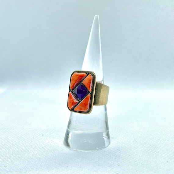 Multi Stone Sterling Silver Ring - image 2