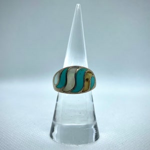 Turquoise & Opal Ring image 2