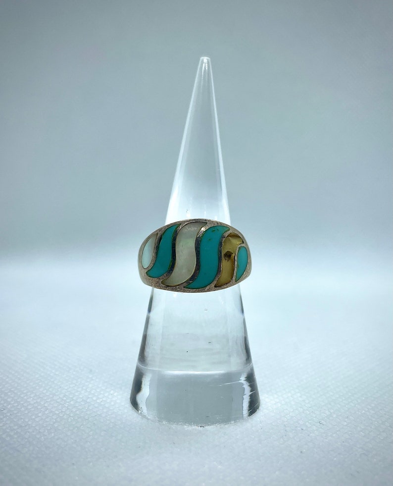 Turquoise & Opal Ring image 2