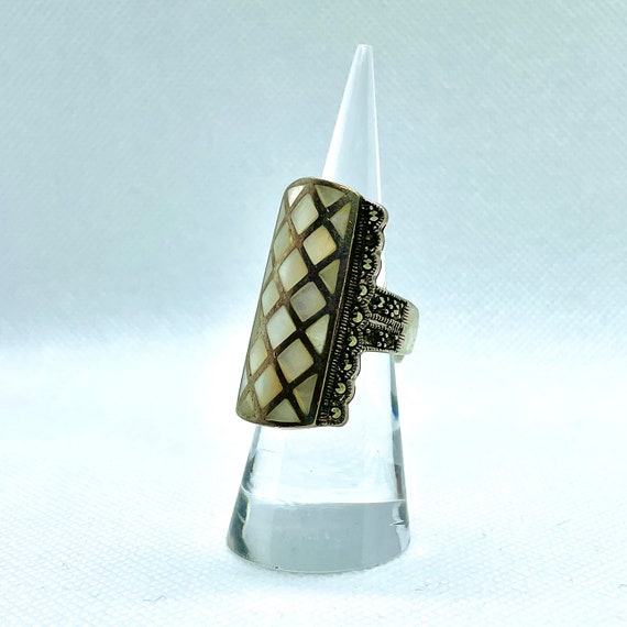 Sterling Silver & Opal Ring - image 2