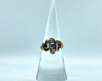 Bague en argent sterling avec gemme de couleur