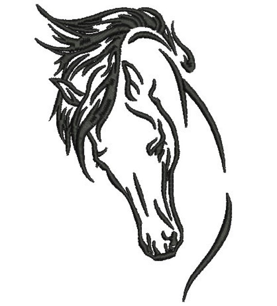 arabian horse head tattoo