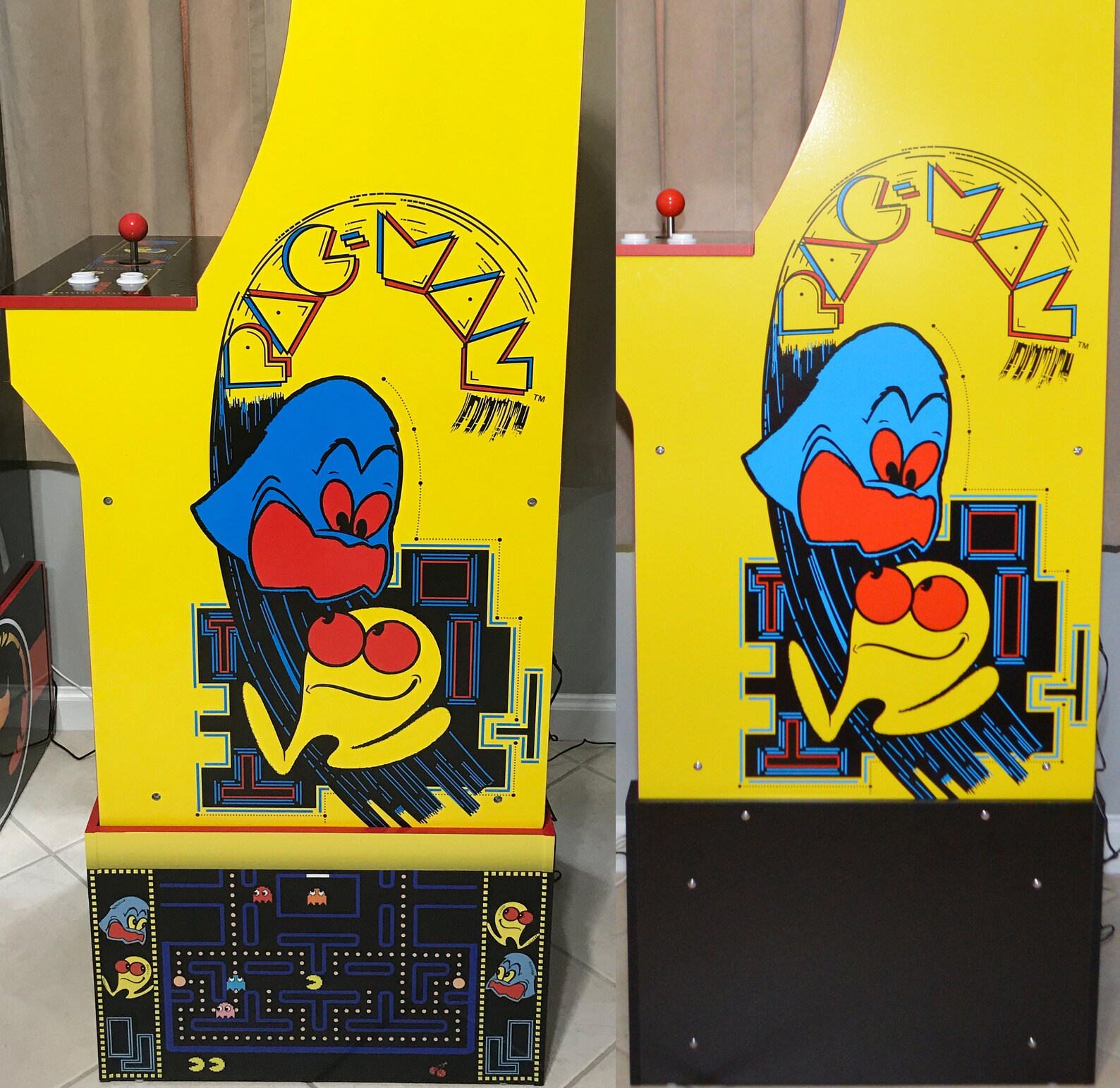 Arcade1up Cabinet Riser Graphics Pac-man Pacman Graphic | Etsy UK