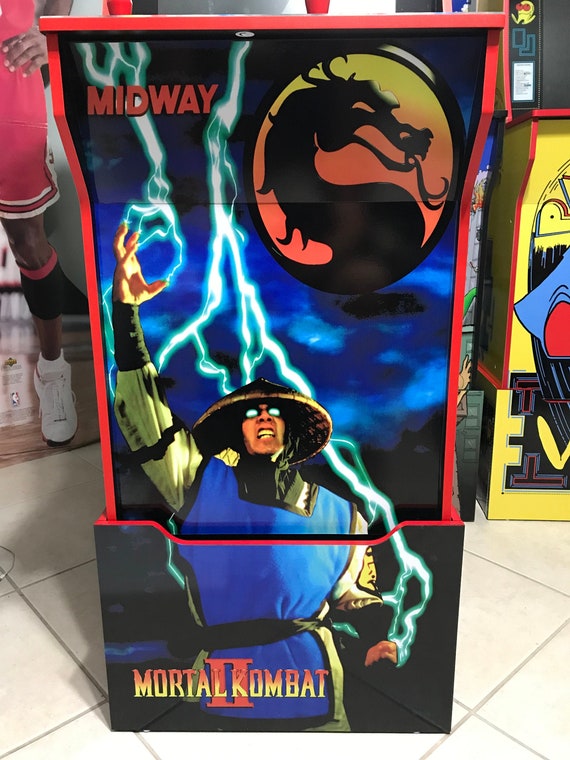Arcade1up Cabinet Riser Graphics Mortal Kombat 2 Ii Graphic Etsy