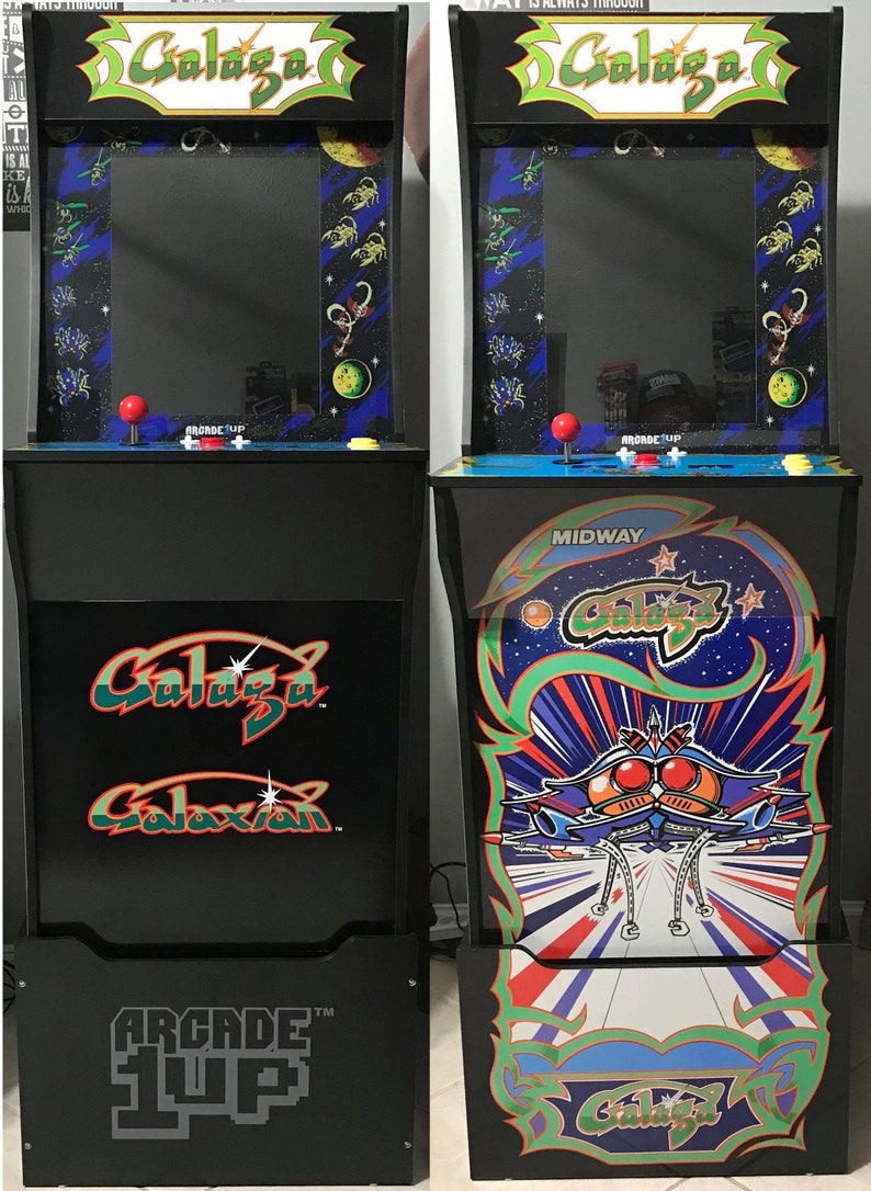 Arcade1up Cabinet Riser Graphics Galaga Galaxian Graphic | Etsy